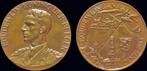 1886-1976 Belgium Wolfers Marcel Medaille Bust of King Bo..., Verzenden
