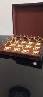 Porte couteau (12) - Cerfs grands models - Laiton