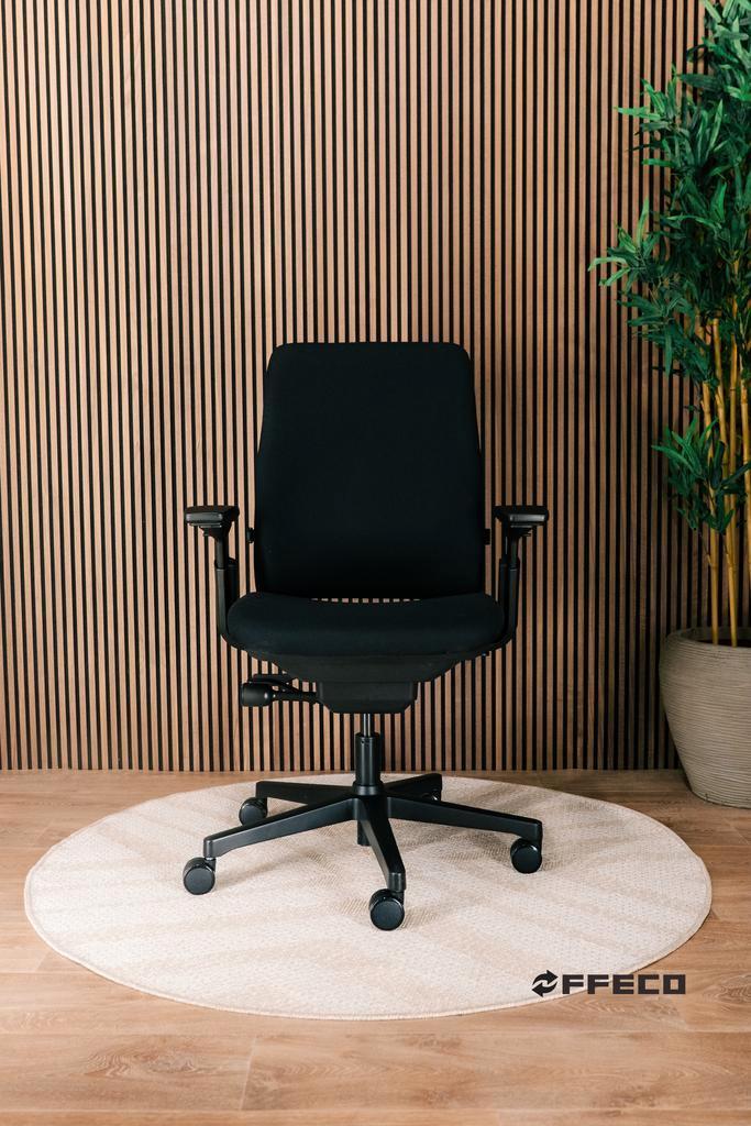 Voorraad Refurbished Steelcase Amia Bureaustoelen Zwart, Huis en Inrichting, Bureaustoelen, Bureaustoel, Zwart, Zo goed als nieuw