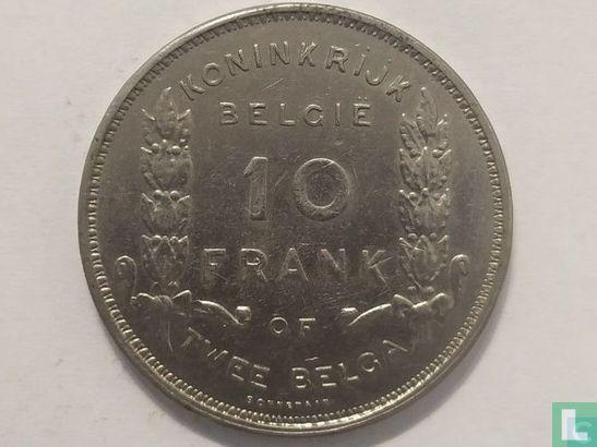 België 10 frank 1930 (NLD - positie B) Centennial of Bel.., Postzegels en Munten, Munten | België, Losse munt, Verzenden