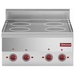 Cuisinière vitrocéramique 4 plaques -Top- - D-E60/4VC6T-N, Verzenden