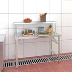 vidaXL Keukenwerktafel met bovenschap 120x60x115 cm, Zakelijke goederen, Horeca | Overige, Verzenden