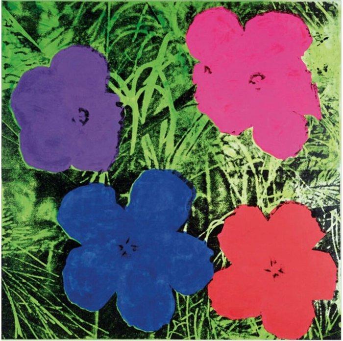 Andy Warhol - Flowers, c.1964 (purple, blue, pink, red)., Antiek en Kunst, Kunst | Tekeningen en Fotografie