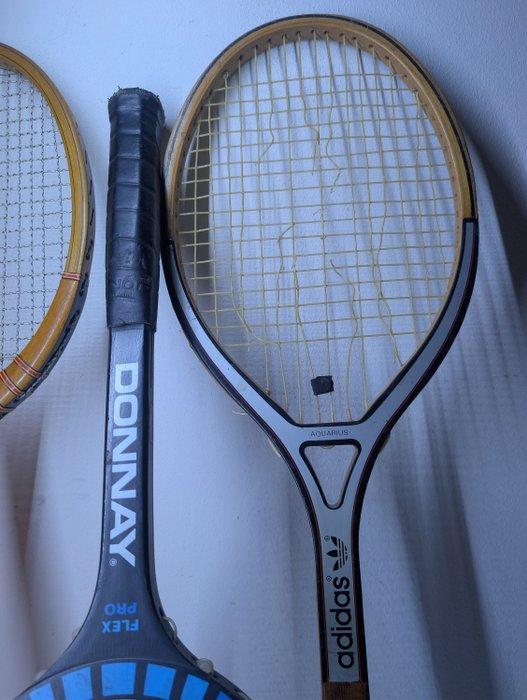 Tennis - 1980 - Raquettes vintage Donnay 3x 1x Adidas, Verzamelen, Overige Verzamelen
