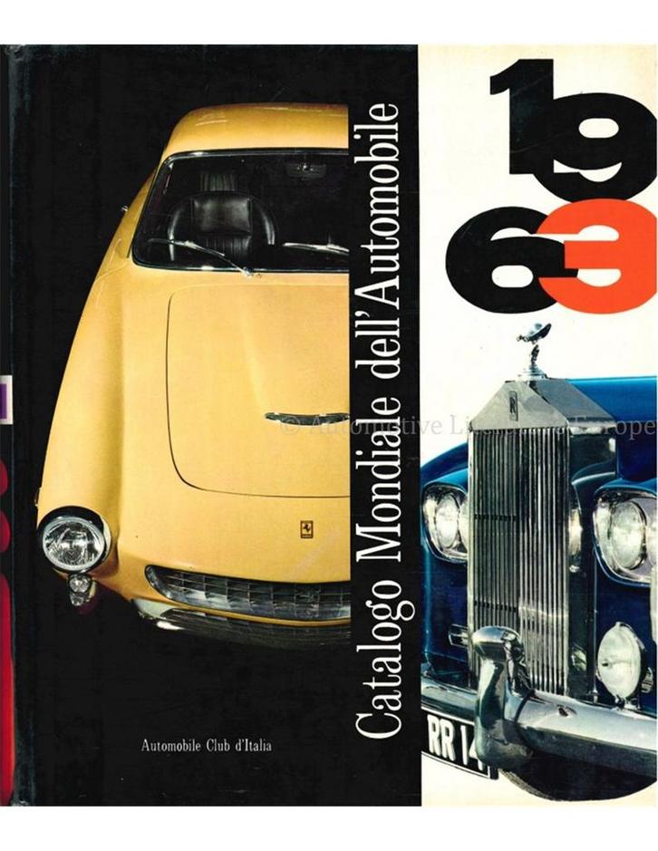 1963 CATALOGO MONDIALE DELLAUTOMOBILE (AUTOMOBILE CLUB, Boeken, Auto's | Boeken