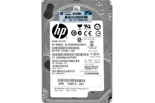 HP 727290-005 600GB 10K SFF 2.5 SAS 6G HDD, Computers en Software, Servers, Zo goed als nieuw, 16 GB, Ophalen of Verzenden