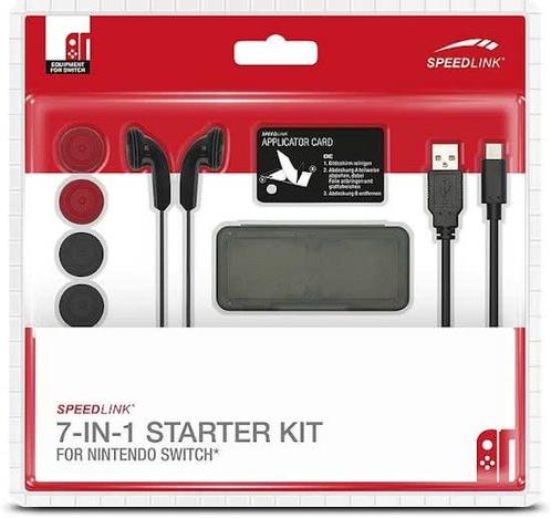 Speedlink 7-IN-1 Starter Kit - Zwart - Switch (Nintendo, Consoles de jeu & Jeux vidéo, Jeux | Autre, Enlèvement ou Envoi
