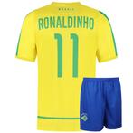 Kingdo Brazilie Voetbaltenue Thuis Ronaldinho - WK 2002 -, Verzenden, Nieuw, Bal