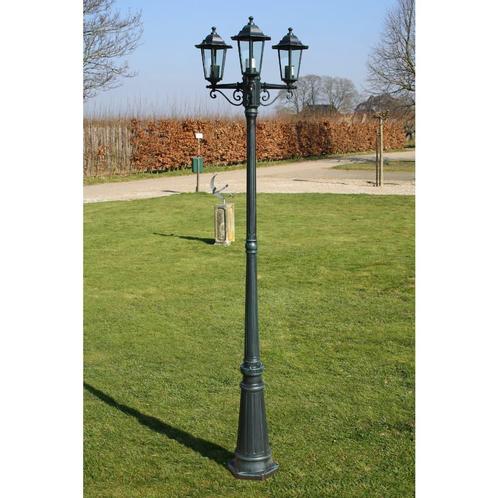 vidaXL Tuinlantaarn met 3 armen 215 cm aluminium, Tuin en Terras, Buitenverlichting, Nieuw, Verzenden