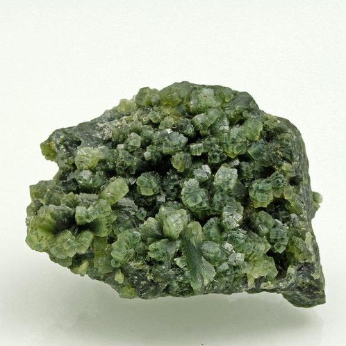 Hoge kwaliteit! Prehniet Kristalen - Hoogte: 6.7 cm -, Verzamelen, Mineralen en Fossielen