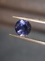 Natural Iolite - 0.820 ct - round - unheated - bluish violet, Verzenden, Nieuw