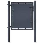 vidaXL Tuinpoort staal 100x75 cm antraciet, Tuin en Terras, Verzenden, Nieuw