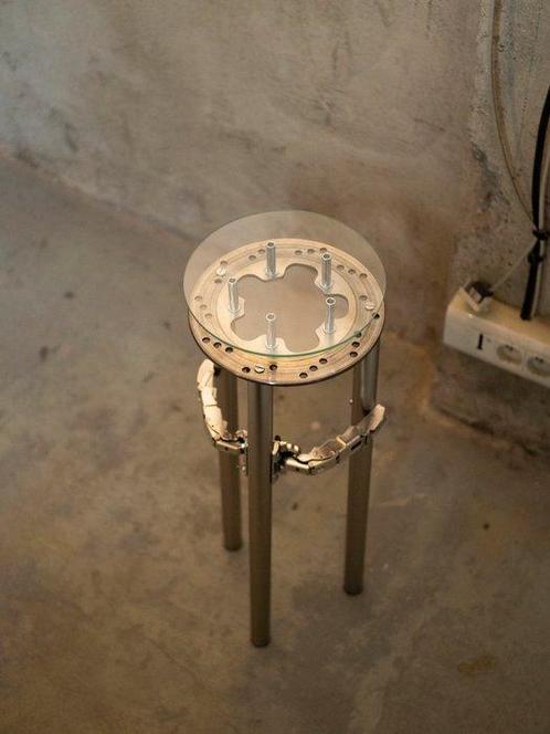 Vincent Decat - Table - Aluminium, Verre - S-400 Console, Antiek en Kunst, Kunst | Designobjecten