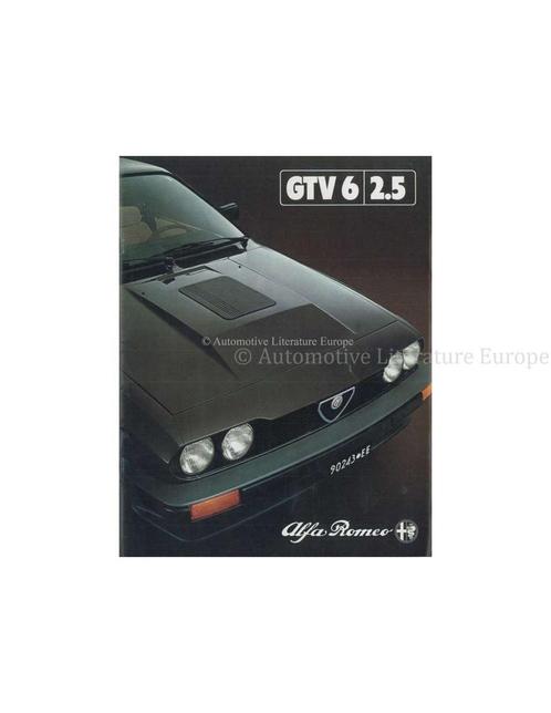 1981 ALFA ROMEO GTV6 2.5 BROCHURE GERMAN, Boeken, Auto's | Folders en Tijdschriften