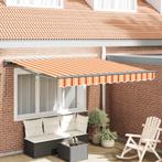 vidaXL Handmatige Uittrekbare Markies - Geel en Oranje, 300, Verzenden, Nieuw