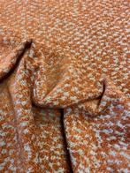 3 stukken stof in de tinten verbrande taupe/oranje