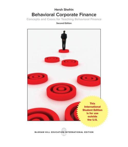 Behavioral Corporate Finance 9781259254864 Shefrin Hersh, Boeken, Overige Boeken, Gelezen, Verzenden