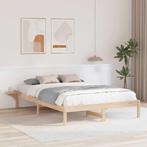 vidaXL Bedframe met nachttafels Bruin 140 x 200 cm Bruin, Huis en Inrichting, Slaapkamer | Bedden, Verzenden, Nieuw