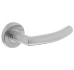 Intersteel deurkruk Half rond/hoek 90°op rozet 500 serie RVS, Doe-het-zelf en Bouw, Ophalen of Verzenden, Nieuw