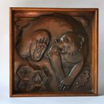 Quintet Maredsous Métiers DArt - Plaque (2) - Hout, Koper