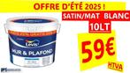 PEINTURE LEVIS SATIN/MAT BLANC 10LT PROMO D ETE, Ophalen