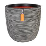 NIEUW - Bloempot Capi Rib Ø 35 cm - antraciet, Tuin en Terras, Verzenden, Nieuw