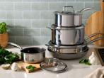 Veiling - Henckels pannenset 9-delig roestvrijstaal Paradigm, Huis en Inrichting, Keuken | Potten en Pannen, Gebruikt