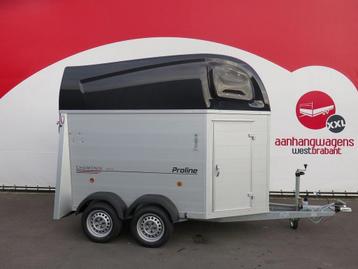 Nieuwe 2-paards paardentrailer op voorraad en gratis bezorgd beschikbaar voor biedingen