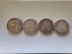 France. 50 Francs 1977/1978 Hercule (lot de 4 monnaies)