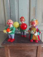 carl - 3 x vintage circus opwind clown Carl - Opwindbaar