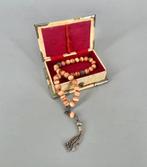 Oud Midden-Oosterse gebandeerde agaat en zilveren Rosay in