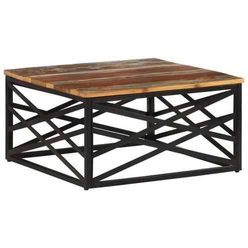 vidaXL Salontafel 68x68x35 cm massief gerecycled hout, Huis en Inrichting, Tafels | Salontafels, Nieuw, Verzenden