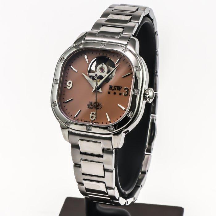 RSW - Le Locle Open Heart Diamond Swiss Watch -, Handtassen en Accessoires, Horloges | Heren