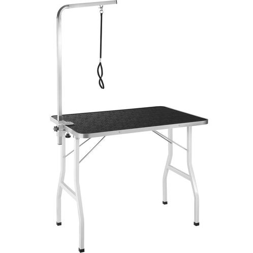 tectake Trimtafel met lus - zwart / wit, Dieren en Toebehoren, Honden-accessoires, Verzenden