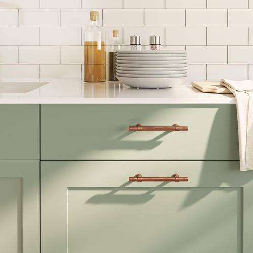 vidaXL Handvatten 20 st 96 mm roestvrij staal bronskleurig, Doe-het-zelf en Bouw, Hang- en Sluitwerk, Nieuw, Verzenden