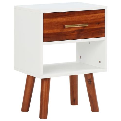 vidaXL Nachtkastje 40x30x57 cm massief acaciahout, Huis en Inrichting, Slaapkamer | Nachtkastjes, Nieuw, Verzenden