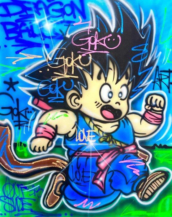 Outside313 - Son Goku - Dragon ball, Antiek en Kunst, Kunst | Schilderijen | Modern