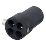 WENTEX® 4-way connector replacement kit 50,8(dia)mm - zwart, Verzenden