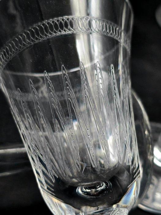 Baccarat - Drinkservies voor 6 (18) - Guillochage - Kristal, Antiek en Kunst, Antiek | Glaswerk en Kristal