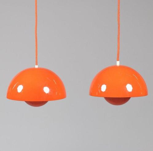 Louis Poulsen - Verner Panton - Lampe à suspendre (2) - pot, Antiek en Kunst, Antiek | Verlichting