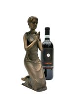 Statuette, Biddend meisje - 31 cm - Bronze, Antiek en Kunst