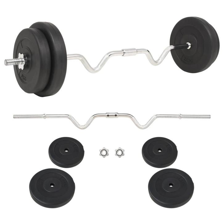 vidaXL Halterset 30 kg, Sport en Fitness, Fitnessmaterialen, Nieuw, Verzenden