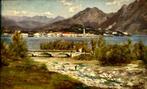 Silvio Poma (1840-1932) - Paesaggio Lacustre (Lago Maggiore), Antiek en Kunst, Kunst | Schilderijen | Klassiek