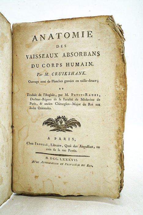 M. Cruikshank & M. Petit-Radel - Anatomie des vaisseaux, Antiquités & Art, Antiquités | Livres & Manuscrits