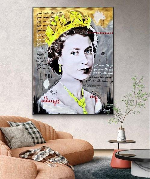 Piriongo - God save the queen - XL, Antiek en Kunst, Kunst | Schilderijen | Modern