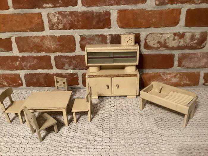 Gottschalk ? Hand vervaardigd - Poppenhuis Vintage, Art-deco, Antiek en Kunst, Antiek | Speelgoed