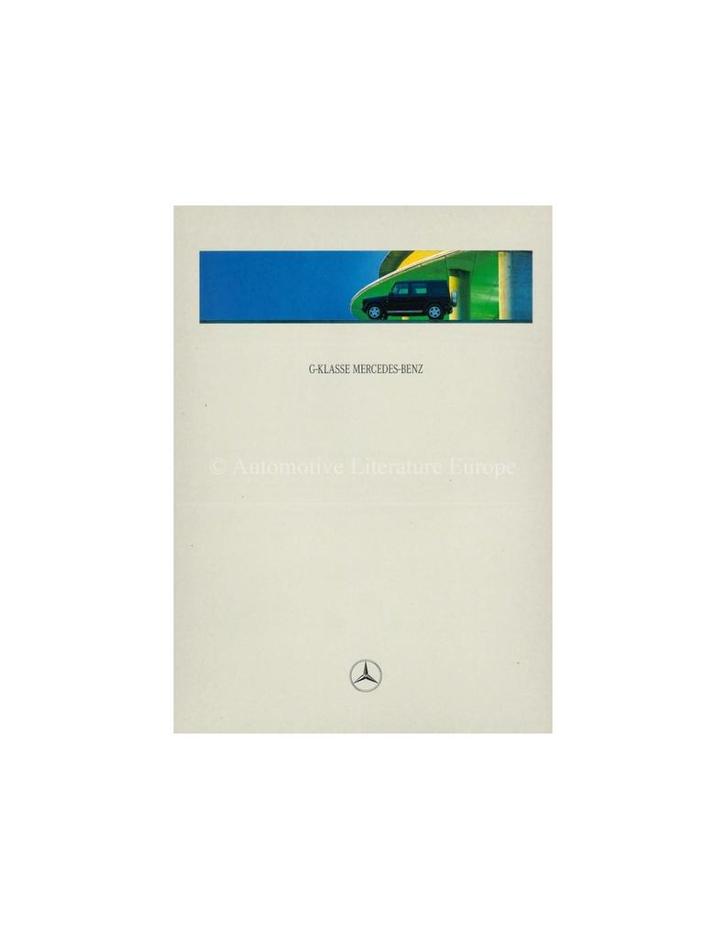 1998 MERCEDES BENZ G KLASSE BROCHURE DUITS, Livres, Autos | Brochures & Magazines