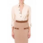 Elisabetta Franchi • faux leather body • 36 (IT42), Kleding | Dames, Wit, Nieuw, Maat 36 (S), Elisabetta Franchi