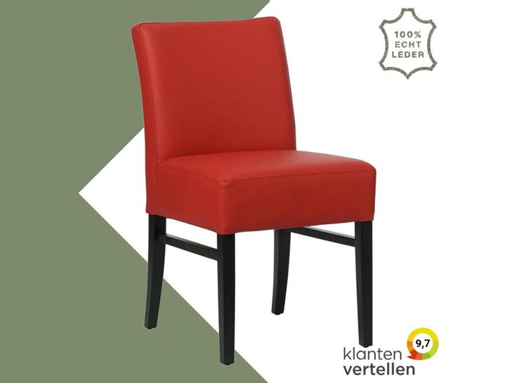 Leren eetkamerstoel Hold, Maison & Meubles, Chaises, Enlèvement ou Envoi