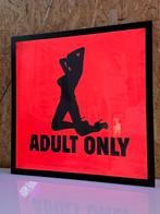 Enseigne lumineuse - Réservé aux adultes - Quartier Rouge